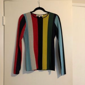 DVF rainbow glitter sweater